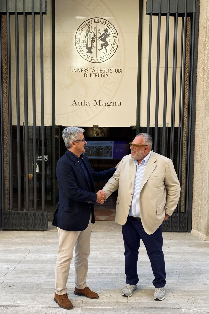 da sx magnifico rettore oliviero assessore fioroni