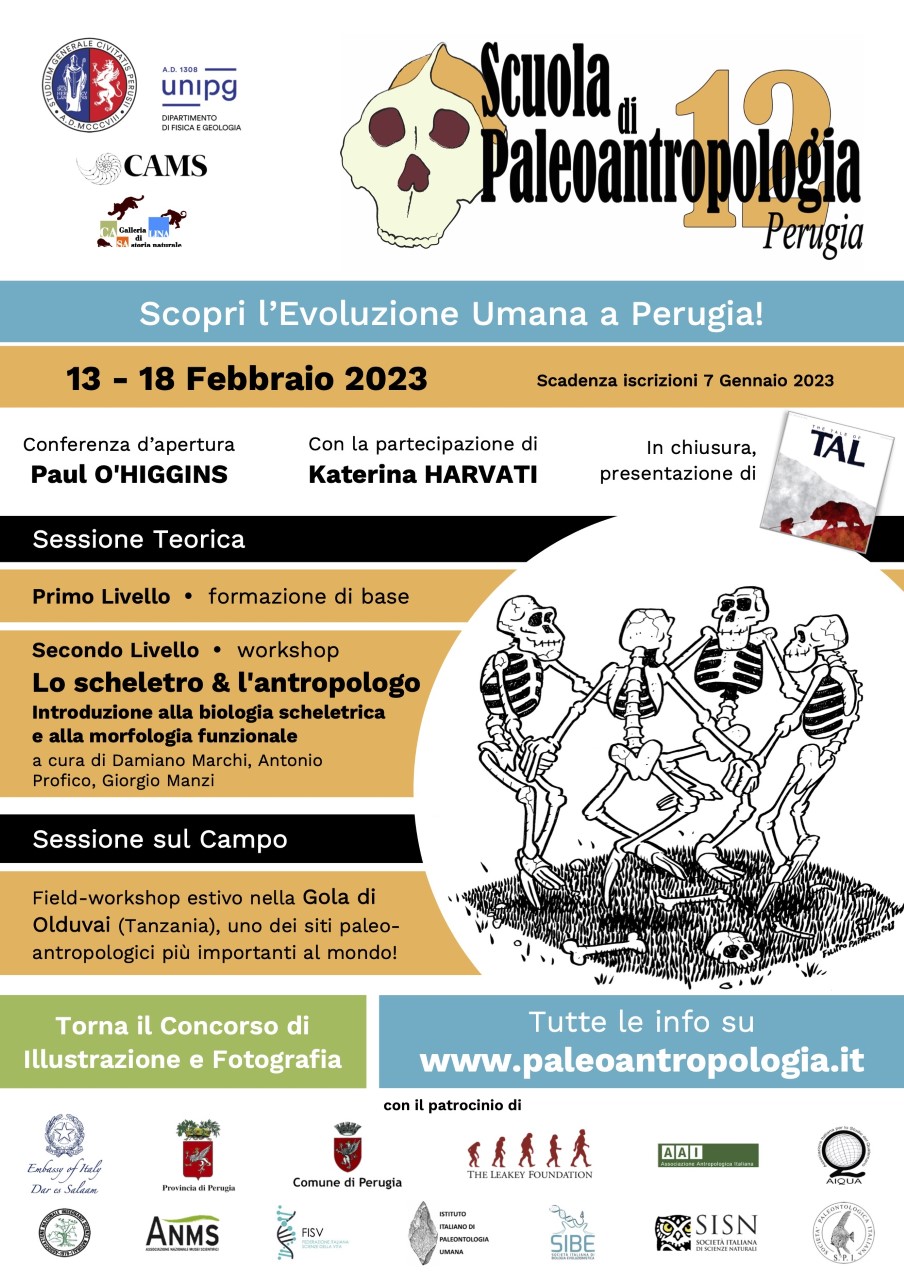 locandina 2023 scuola di paleoantropologia