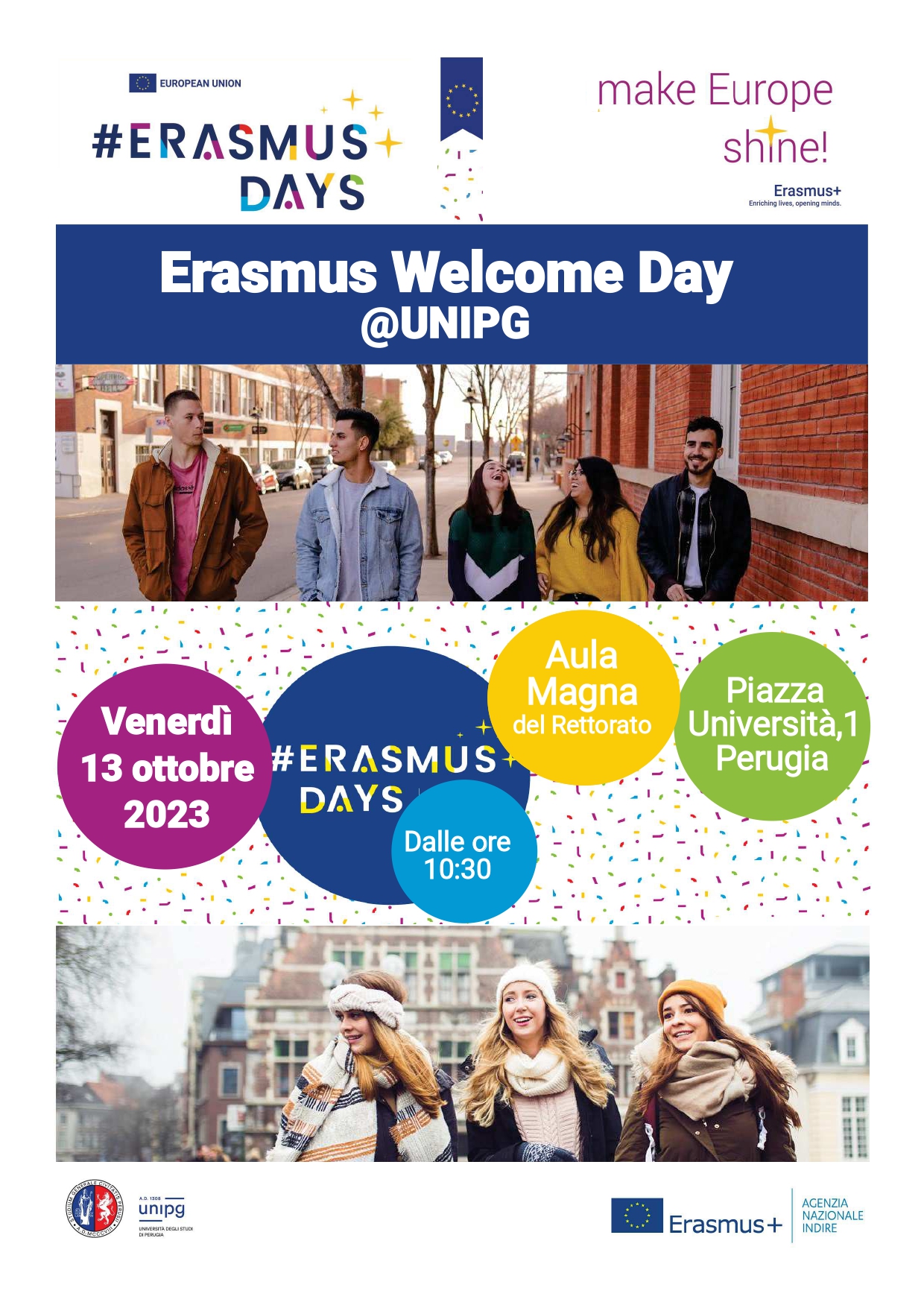 erasmus welcome dayunipg 13 ottobre 2023