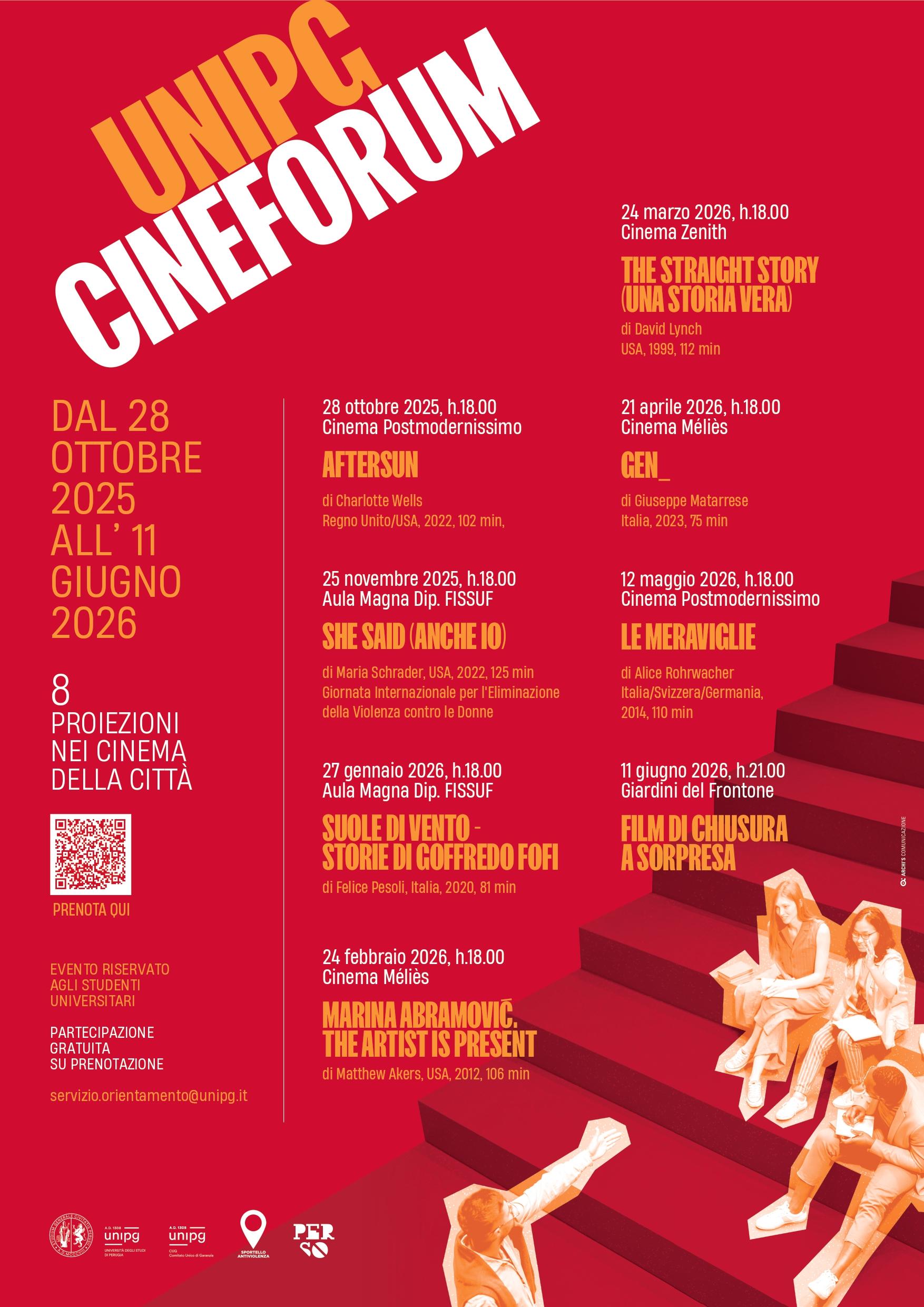 unipg cineforum programma