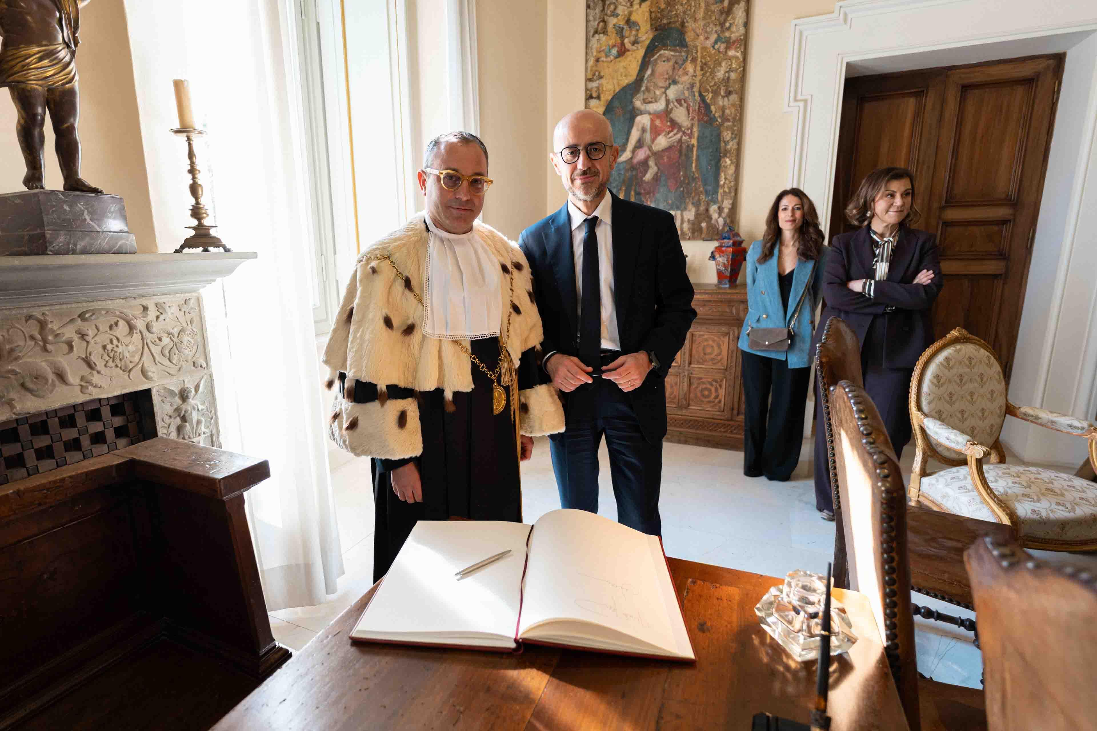 1 il magnifico rettore marianelli con il giudice aitala