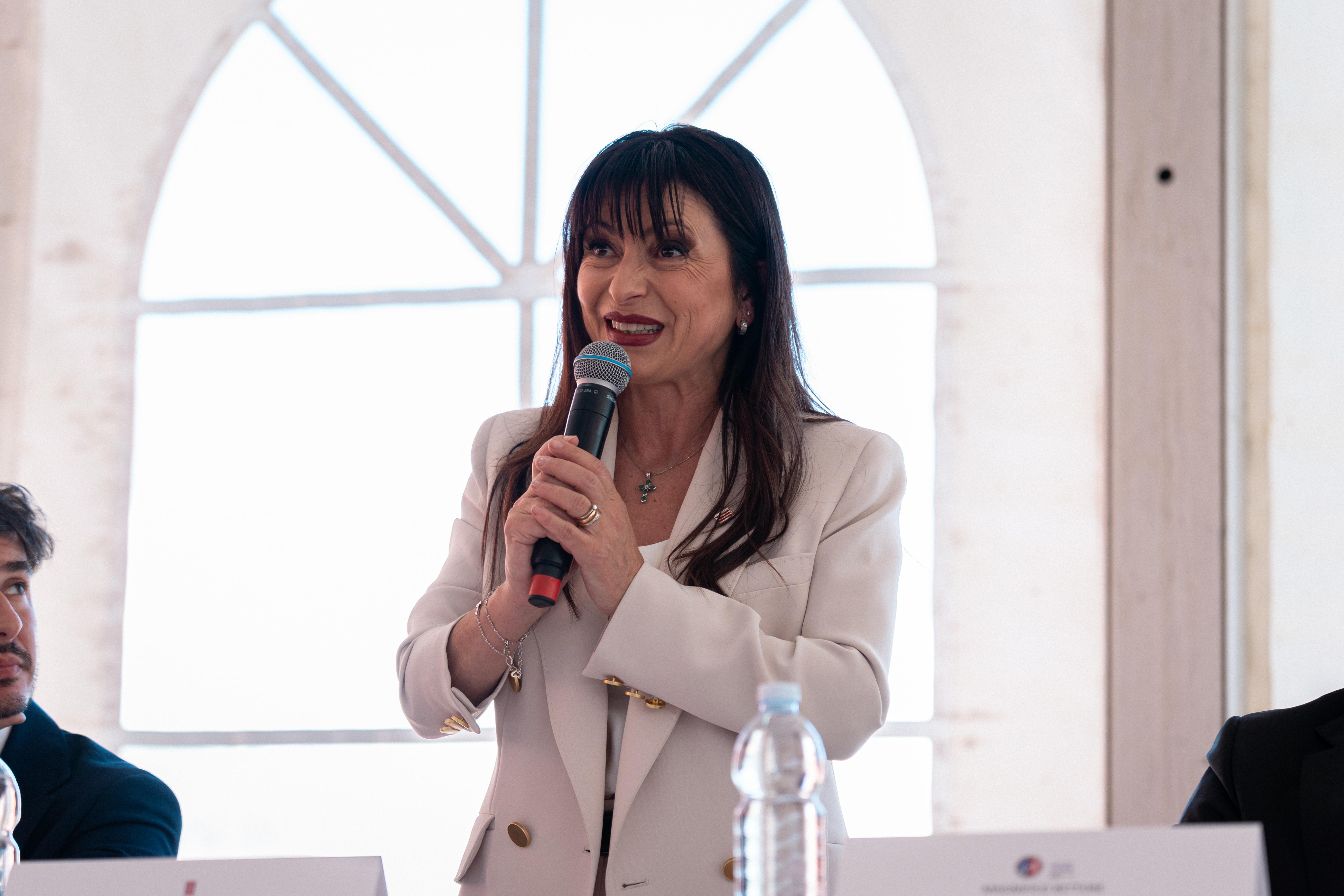 10 &nbsp;La Presidente della Regione Umbria, Stefania Proietti durante il suo intervento