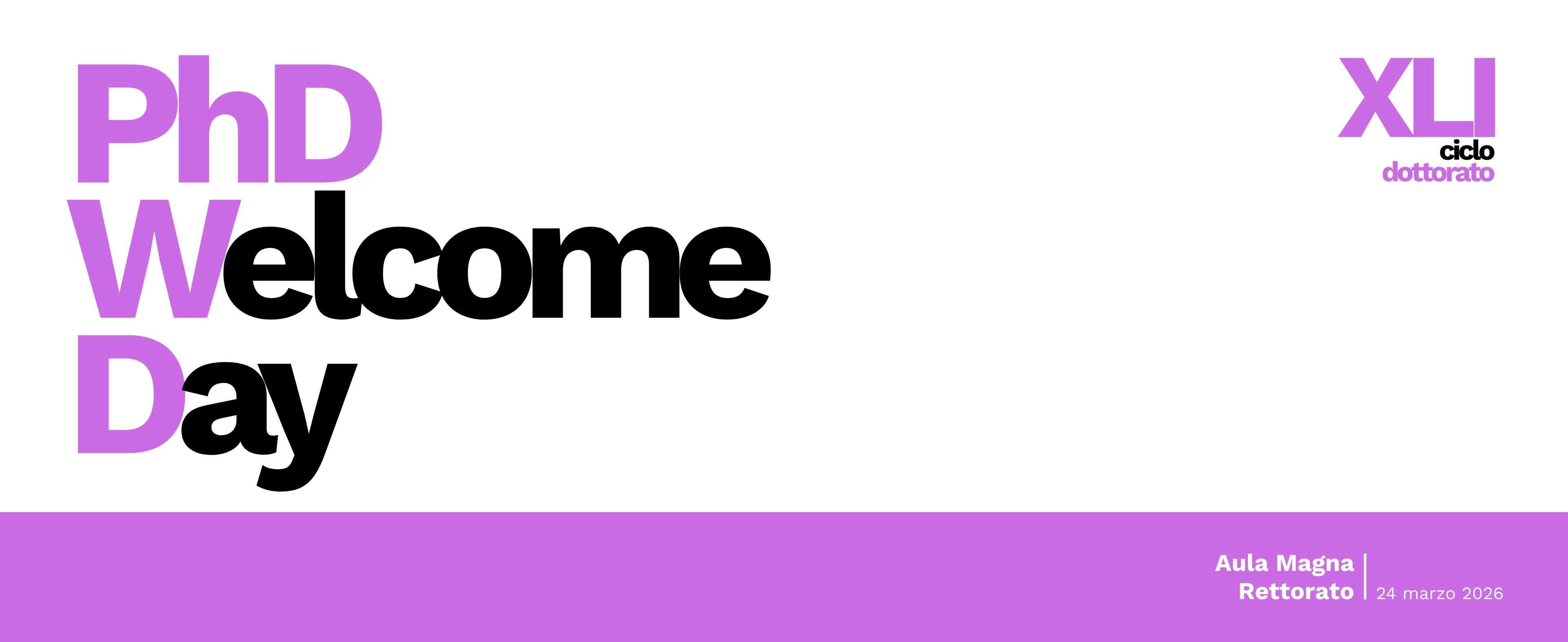 PHD WELCOME DAY